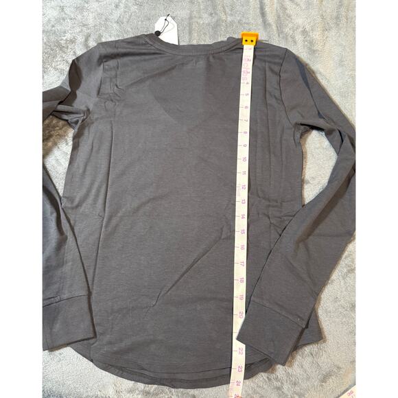 NWT‎ Universal Standard Size 4XS (00-0) LONG SLEEVE V REX Slate Grey Causal Pima - Picture 8 of 9